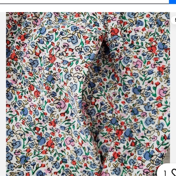 Floral Flutter V-Neck Pocket Dress petite 6 like new - Picture 5 of 5